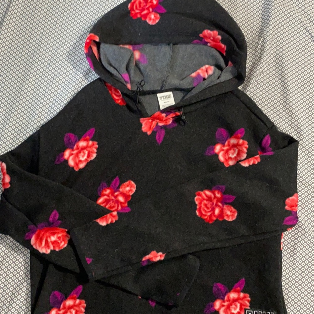 PINK flower hoodie